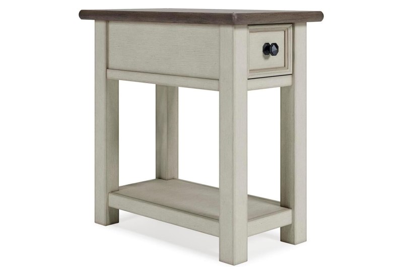 Signature Design by Ashley T637-7 Bolanburg chairside end table with charging ports