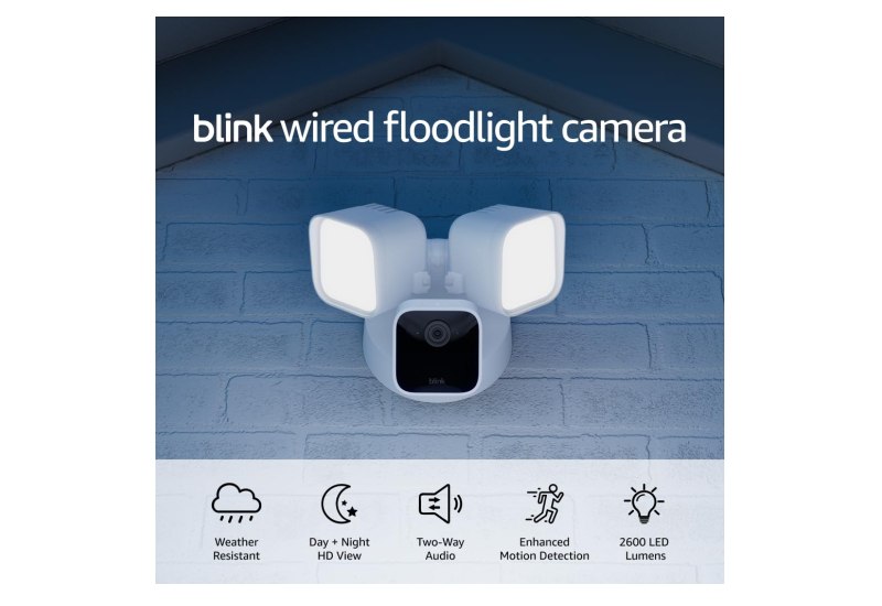 Blink Wired Floodlight Camera in white