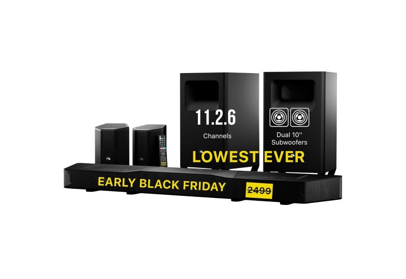Nakamichi Shockwafe Wireless 11.2.6 soundbar system with dual subwoofers