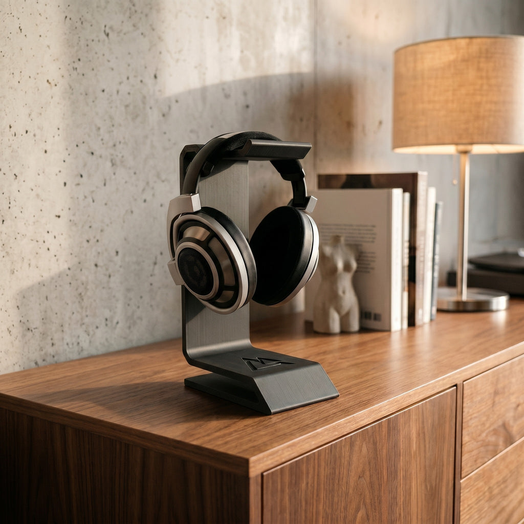 Stealth Headphone Stand – Modern Gaming Headset Desktop Holder