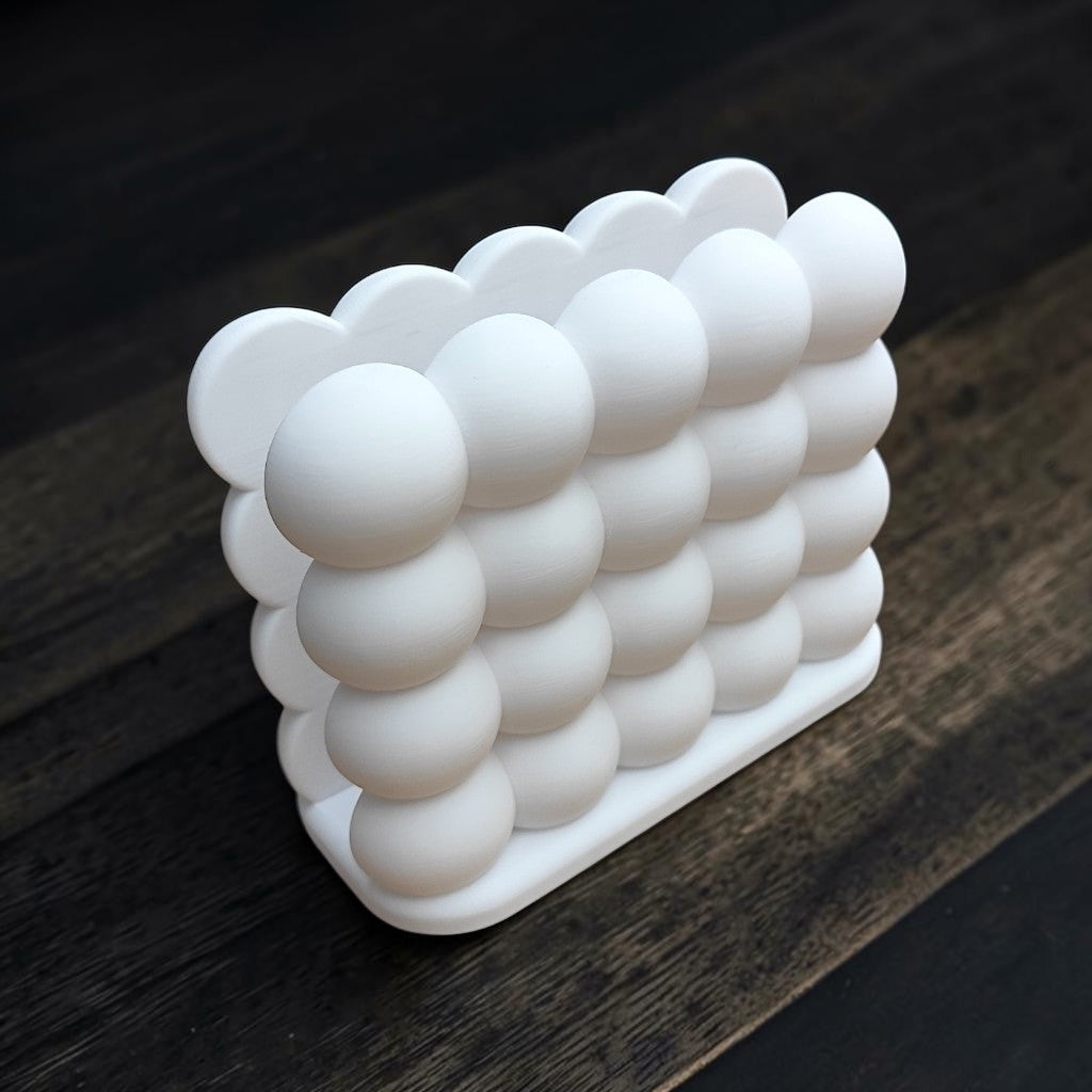 Bubble Laptop & Tablet Stand – Modern Vertical Desk Organizer