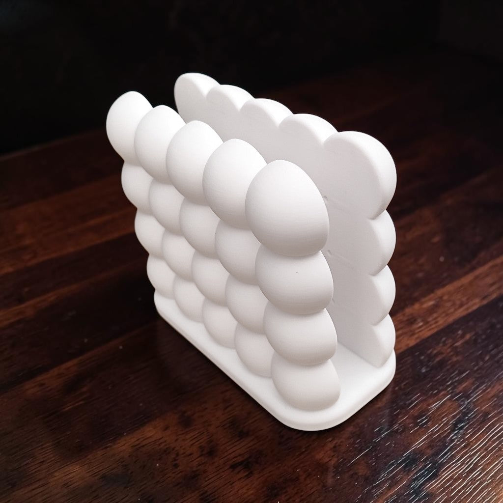 Bubble Laptop & Tablet Stand – Modern Vertical Desk Organizer