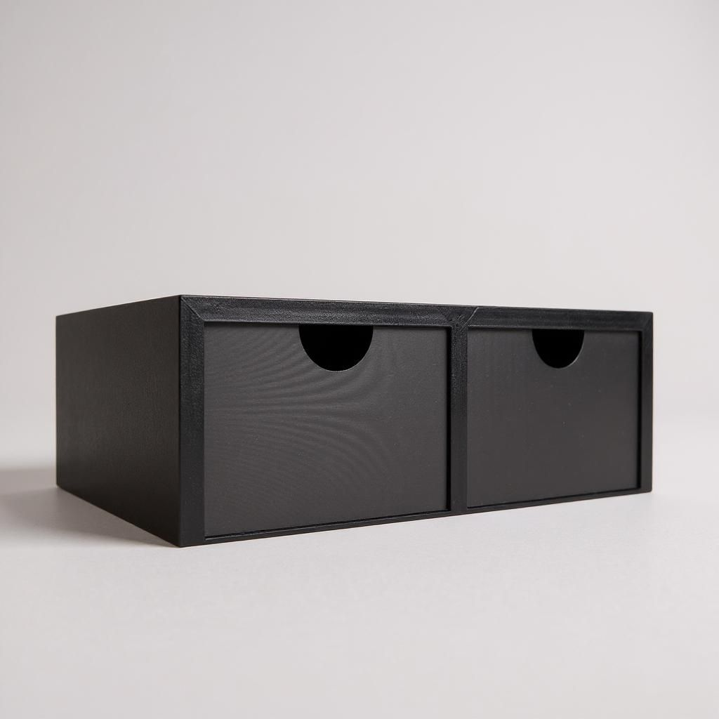 Monitor Riser with 2 Drawers – Desktop Organizer & Storage Stand