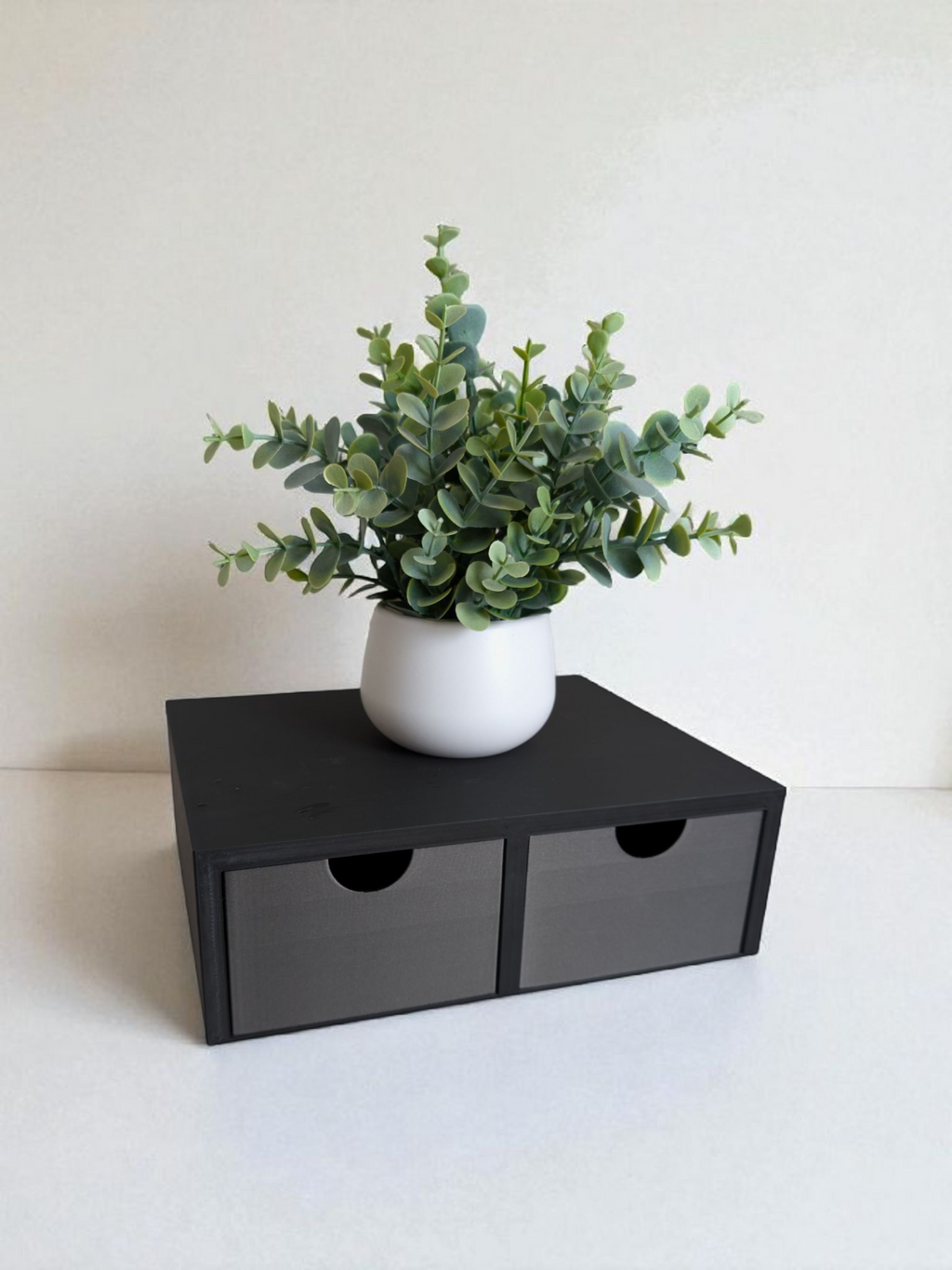 Monitor Riser with 2 Drawers – Desktop Organizer & Storage Stand