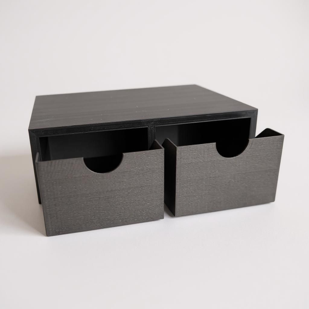 Monitor Riser with 2 Drawers – Desktop Organizer & Storage Stand