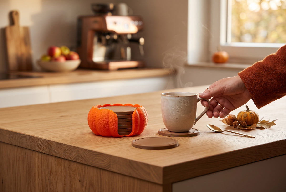 Pumpkin Coaster Set
