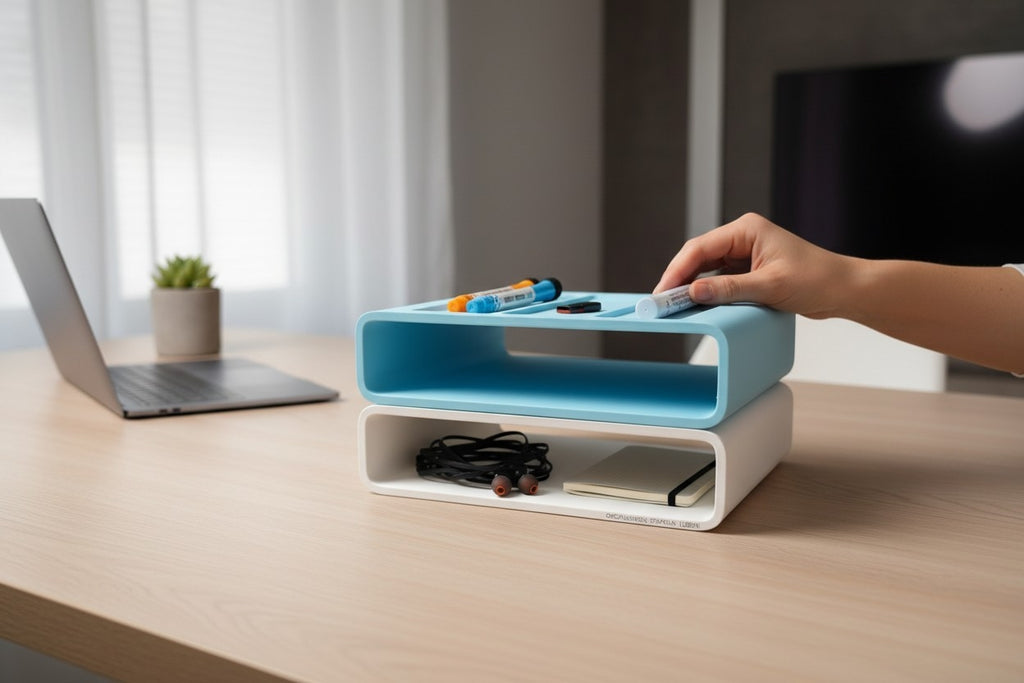 Stackable Desk Organizer – Modular Office Storage Tray