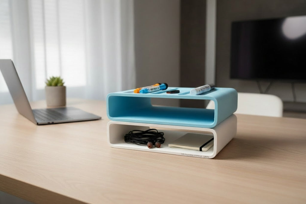 Stackable Desk Organizer – Modular Office Storage Tray