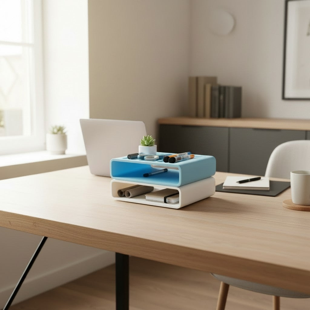 Stackable Desk Organizer – Modular Office Storage Tray