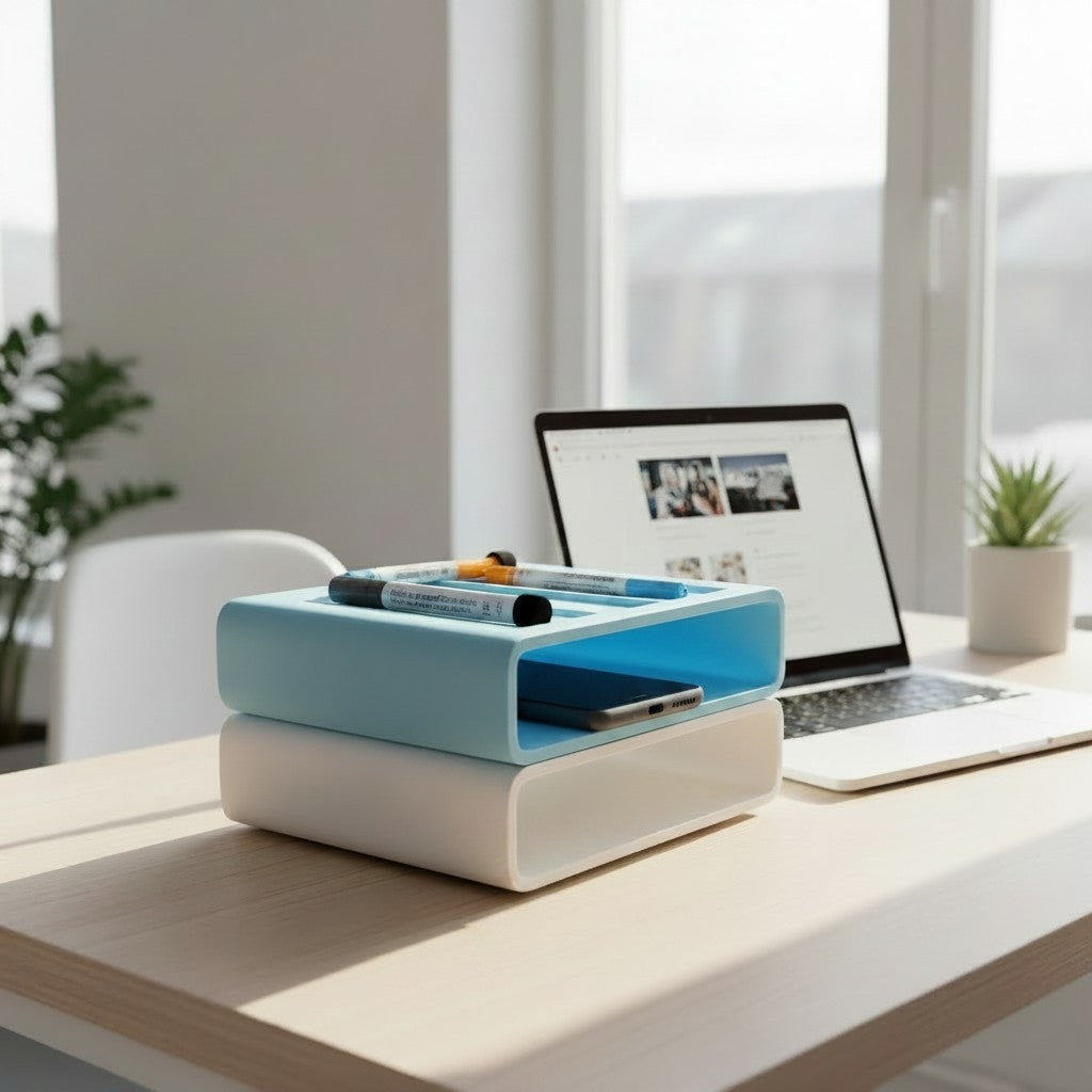 Stackable Desk Organizer – Modular Office Storage Tray