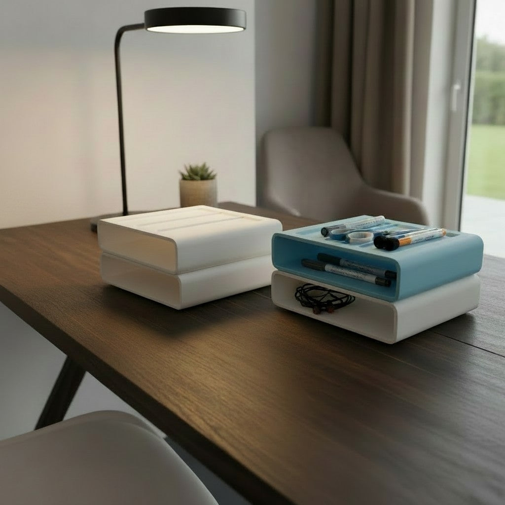 Stackable Desk Organizer – Modular Office Storage Tray