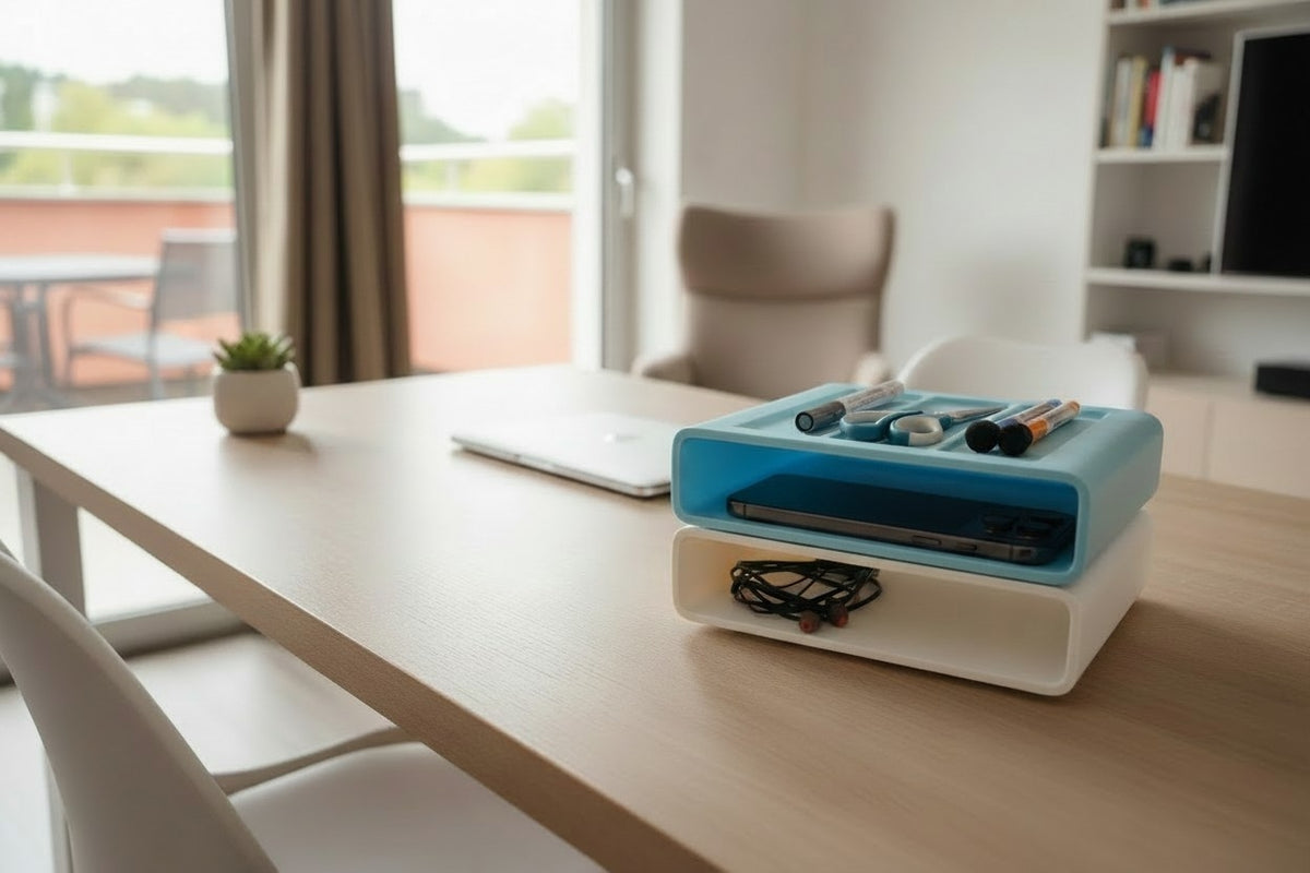 Stackable Desk Organizer – Modular Office Storage Tray