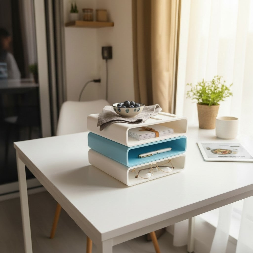 Stackable Desk Organizer – Modular Office Storage Tray