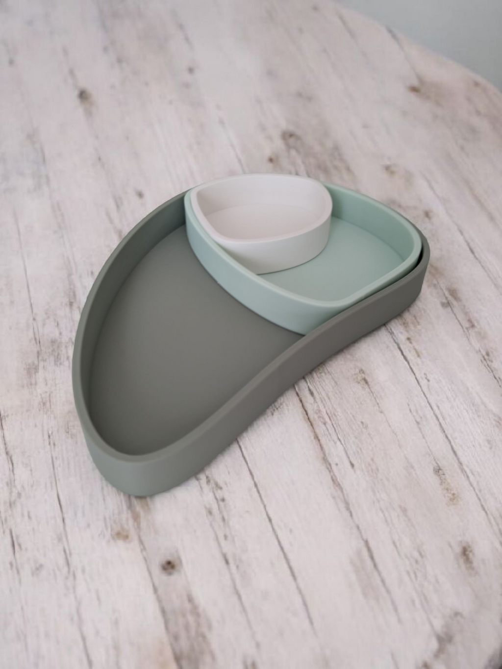 TrioCurve 3-Piece Nesting Tray Set – Modular Catchall Organizers