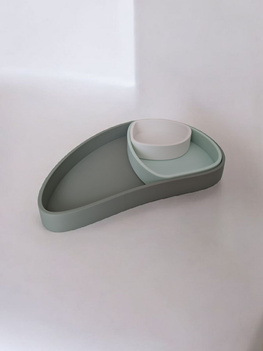 TrioCurve 3-Piece Nesting Tray Set – Modular Catchall Organizers