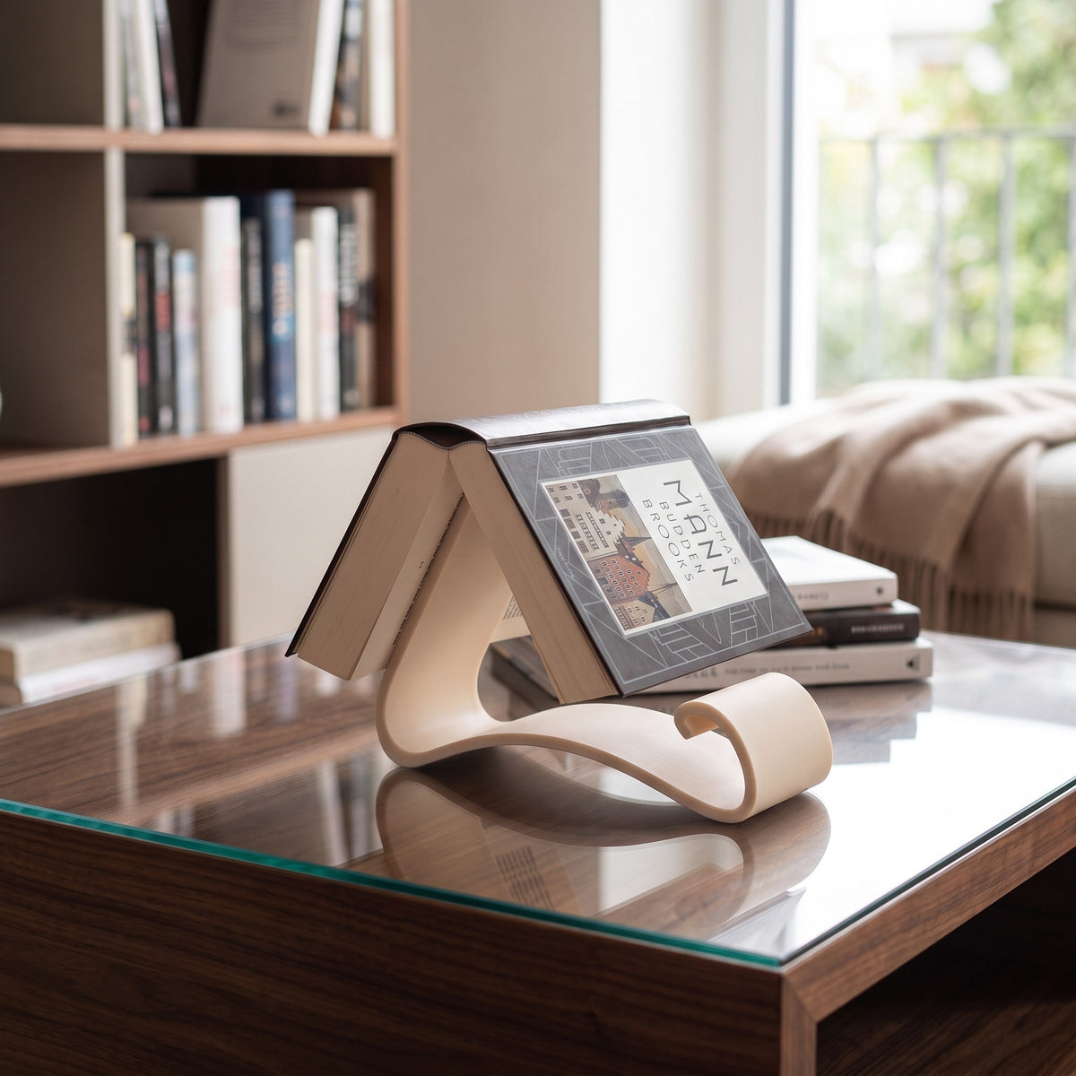 Wavy Book Stand – 3-in-1 Reading, Display & Page Holder